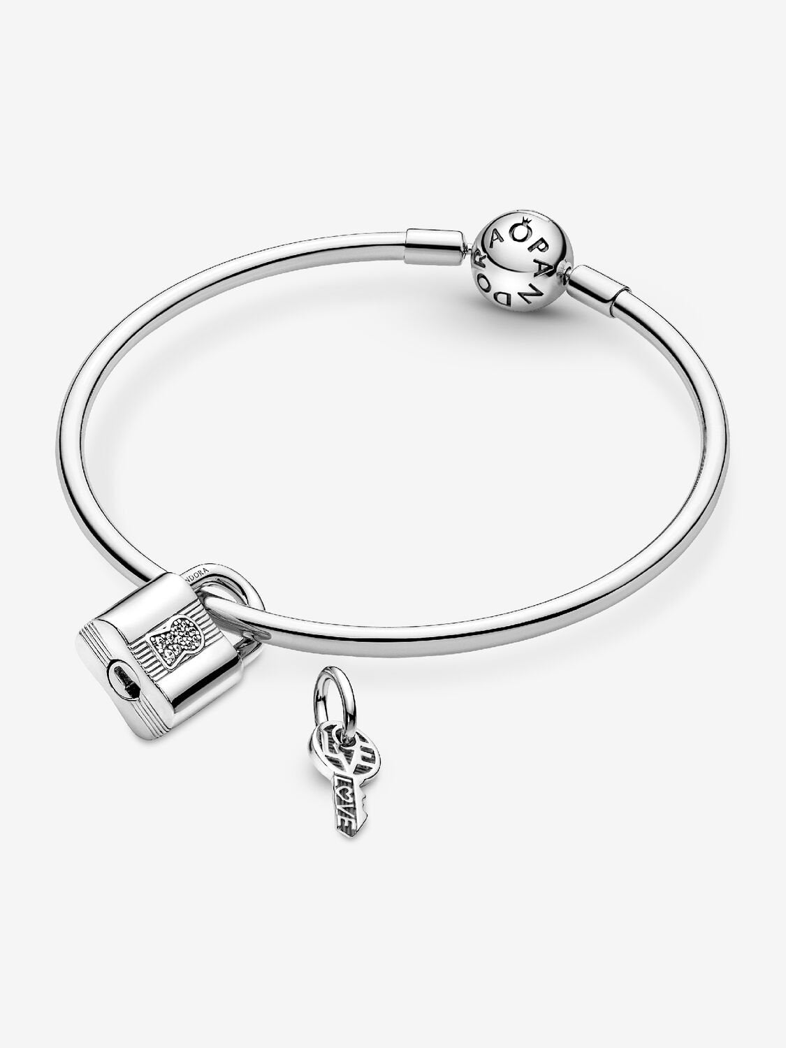 Candado y llave - Plata - Charms - Pandora