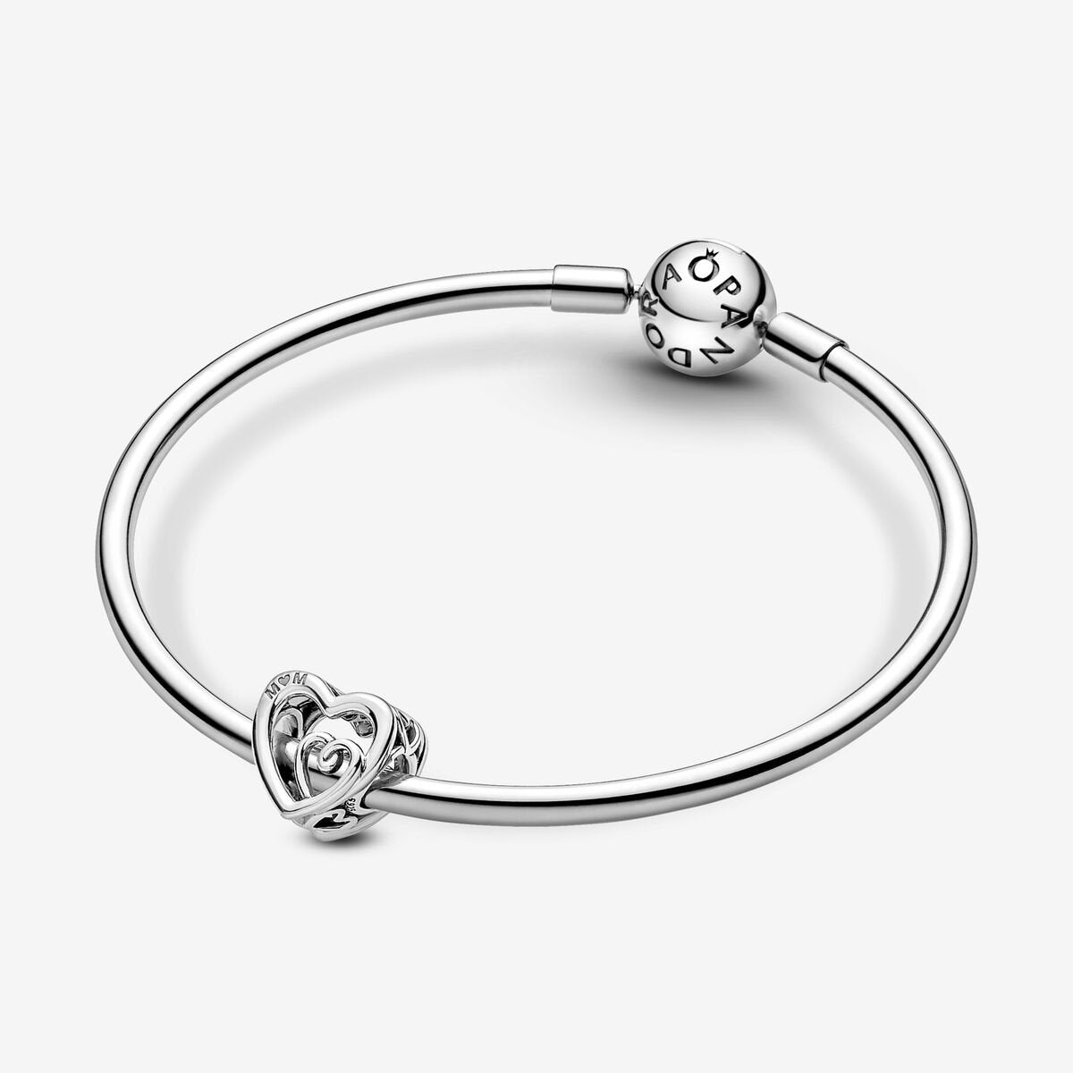 Enlided hearts - Silver - Charms - Pandora