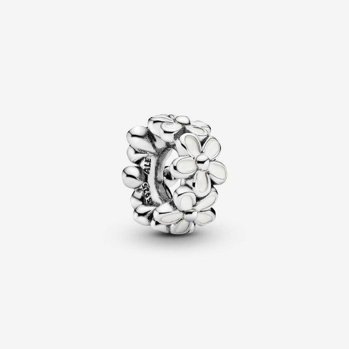 White Daisy Spacer Charm | Pandora