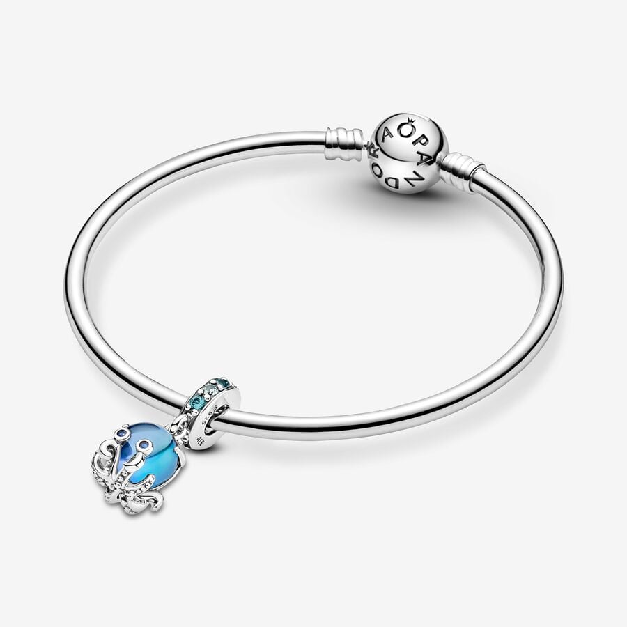 Animaux - Poulpe Bleu - Argent - Charms Pandora