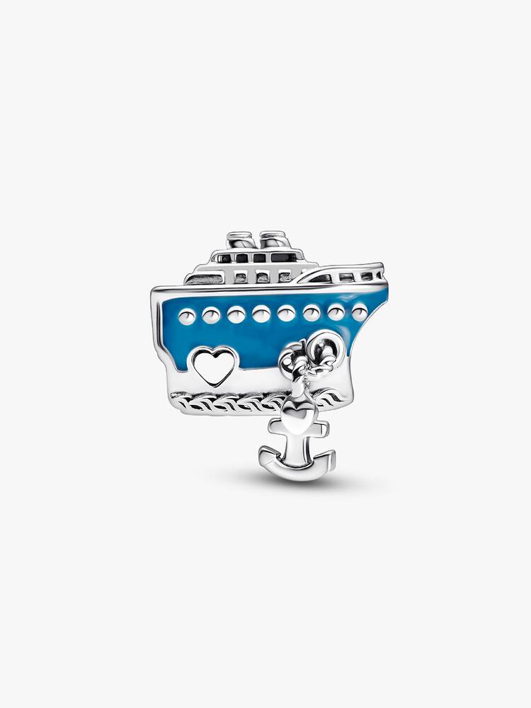 Charm Navire de Croisière Ancré Argent – vue 4