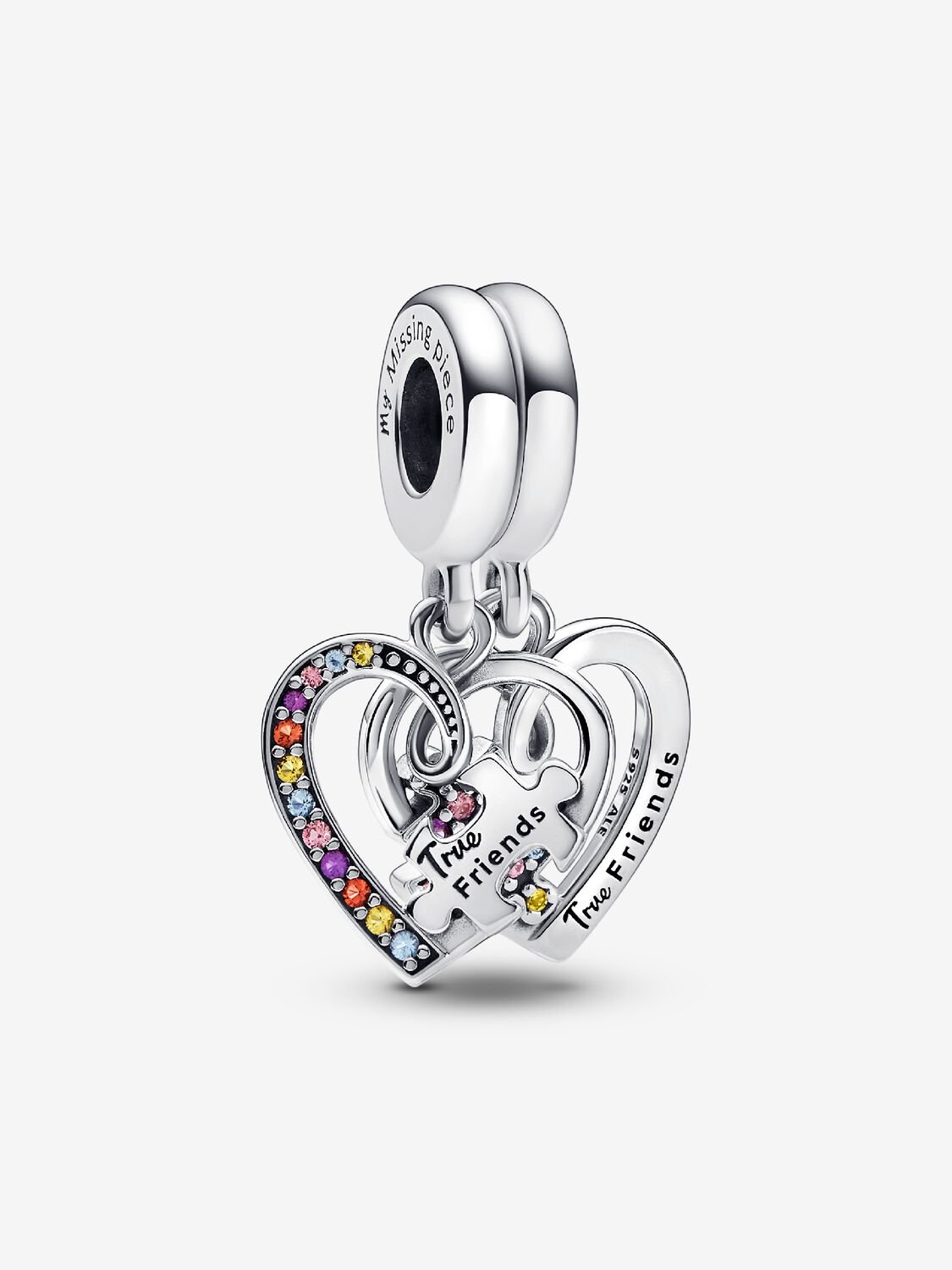 Charm Pendentif Amitié Séparable Cœurs Puzzle | Pandora