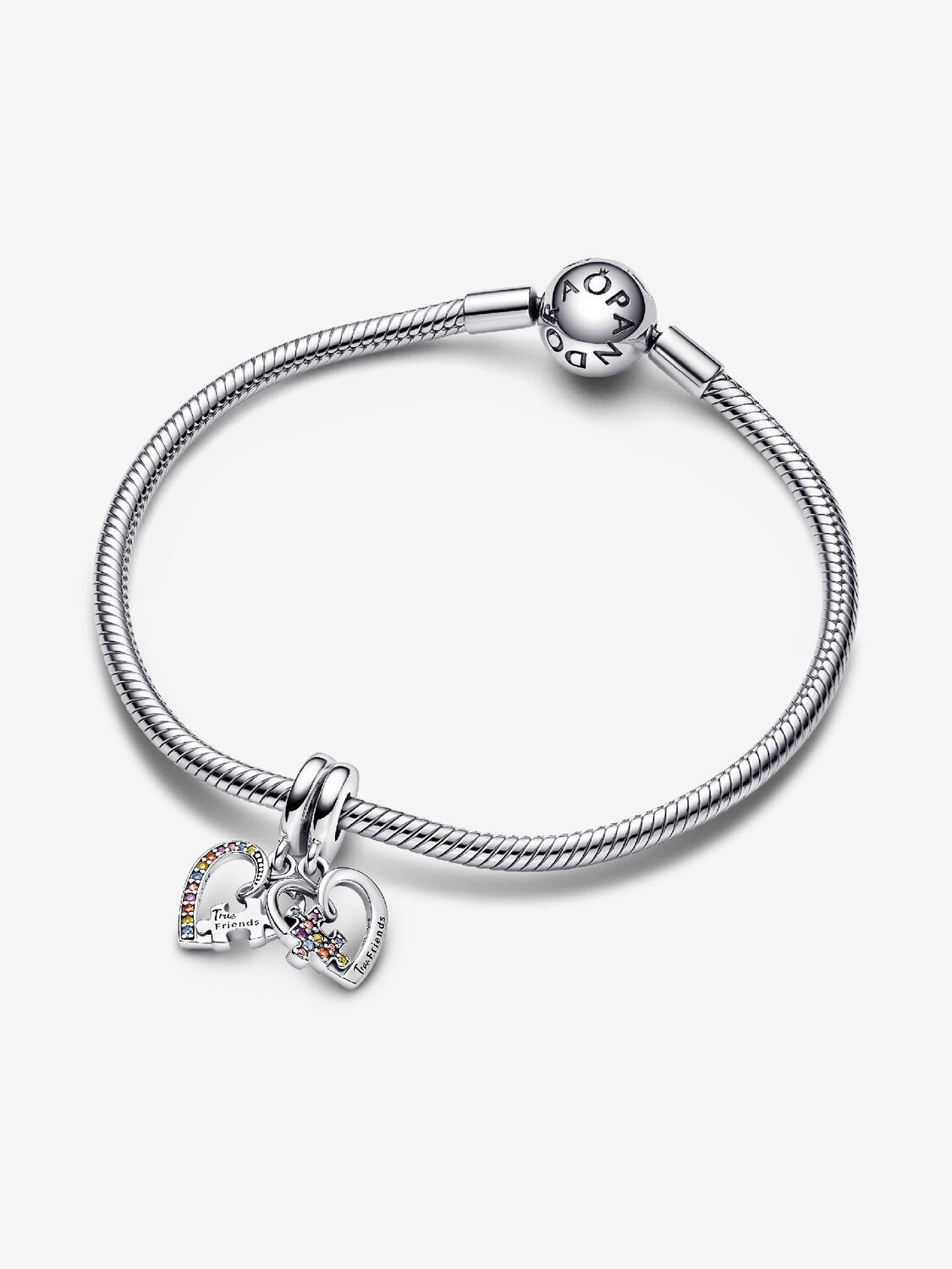 Charm Pendentif Amitié Séparable Cœurs Puzzle | Pandora