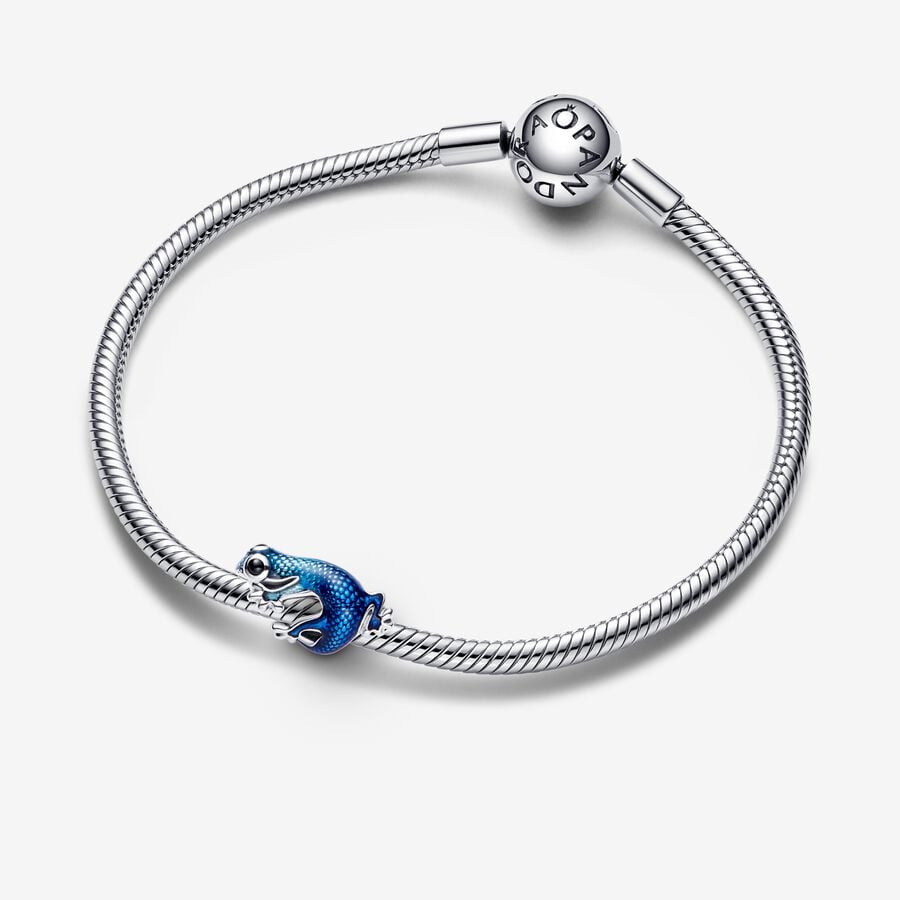 Tiere - Blauer Gecko - Silber - Charms - Pandora