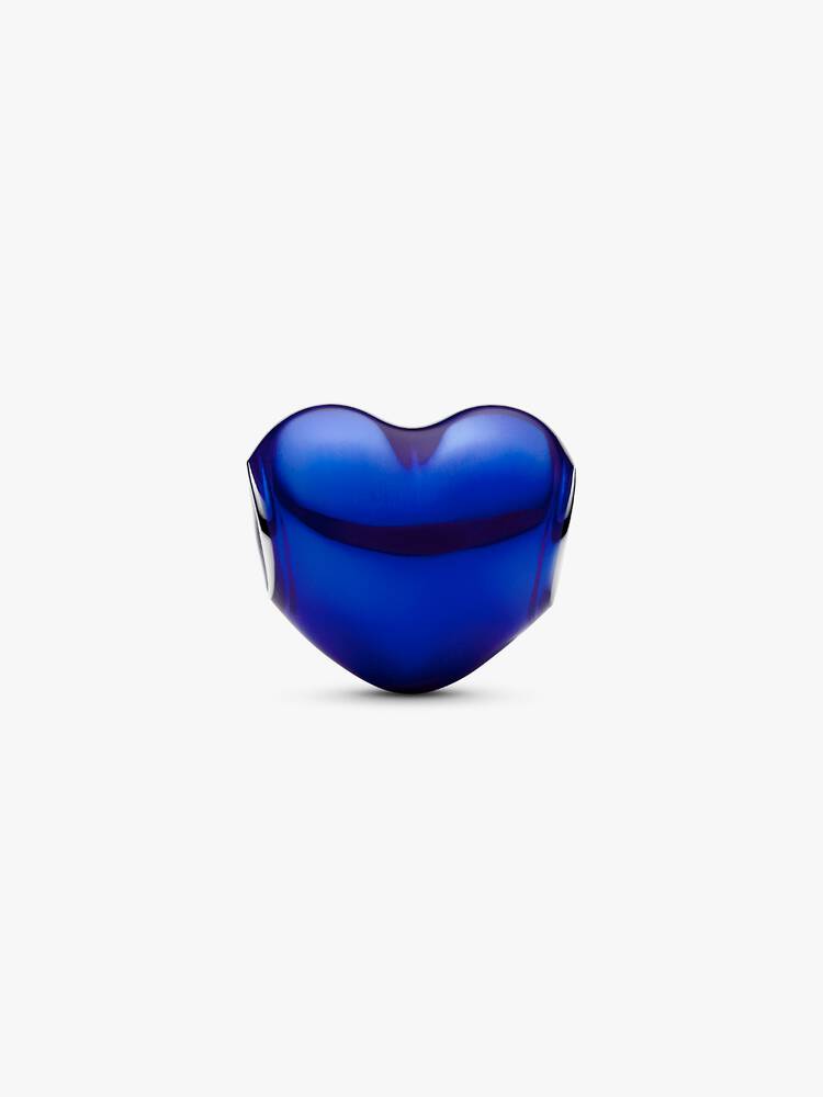 Metallic Blue Heart Charm | Pandora