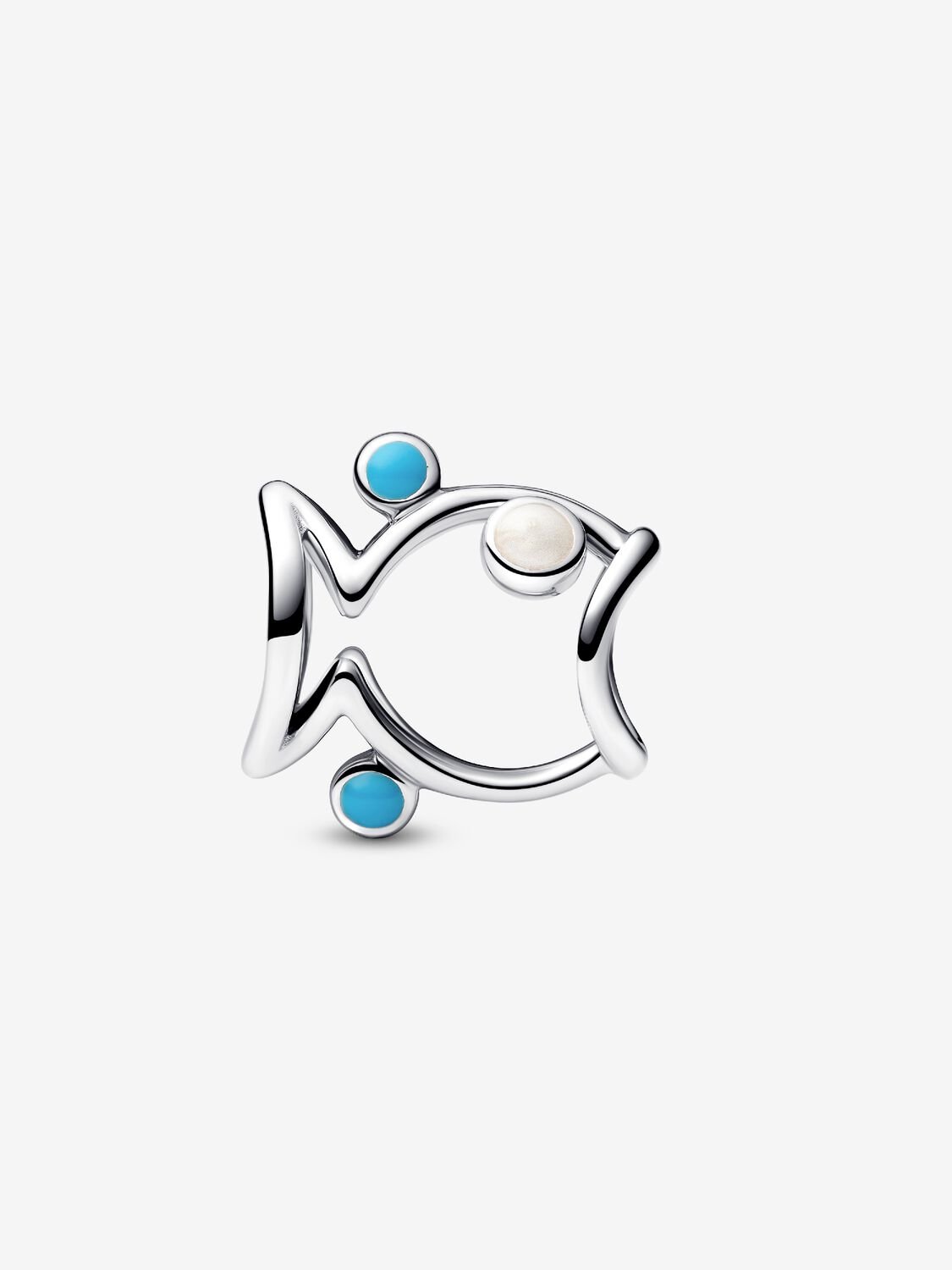パンドラ チャーム - 透かし彫りの魚 - 動物コレクション – Azuline