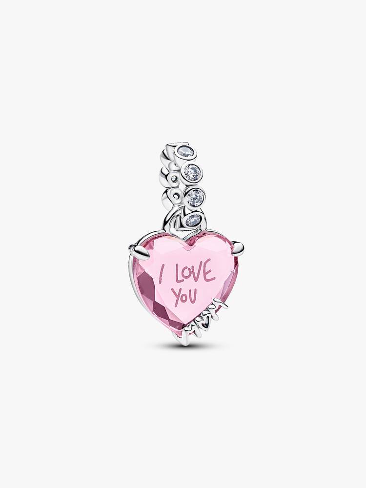 تشارم متدلٍّ I Love You Mom فضة | Pandora