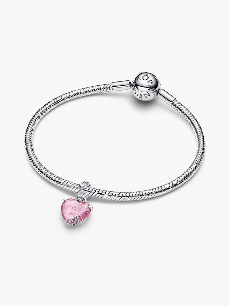 تشارم متدلٍّ I Love You Mom فضة | Pandora