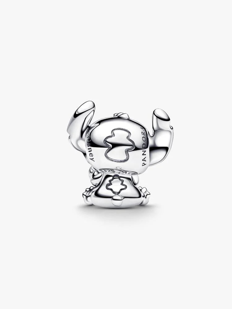 Disney Stitch Heart Blue Silver Charm – se 4