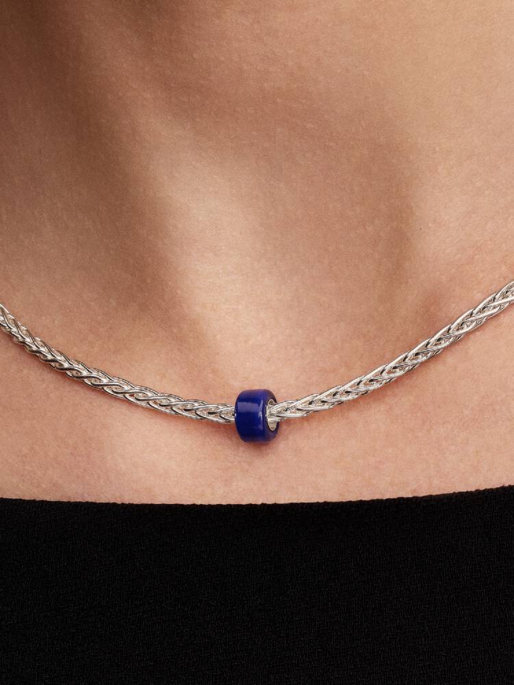 Mini Charm Murano Blu Argento | Pandora