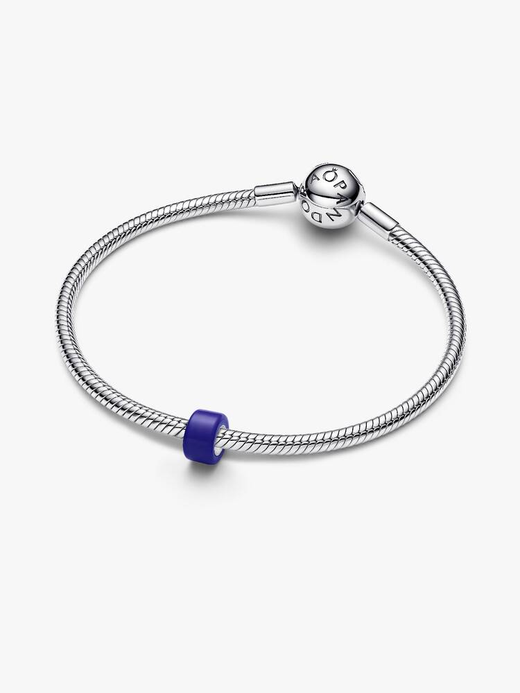 Mini Charm Murano Blu Argento | Pandora