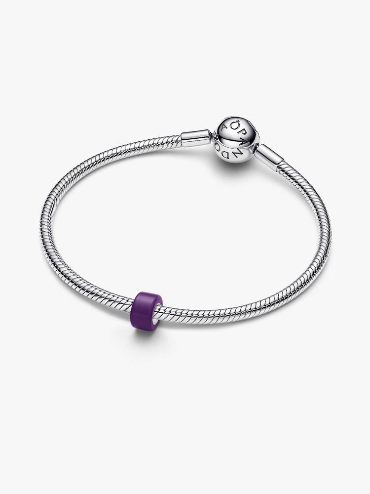 Mini Charm Murano Viola Argento | Pandora