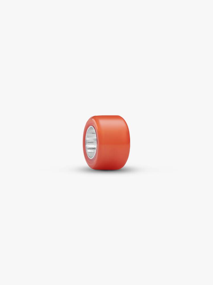 Mini Charm Murano Orange Argent
