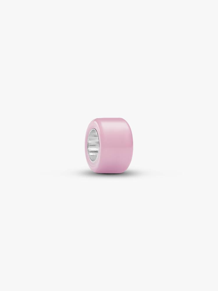 Mini Charm Murano Rose Argent