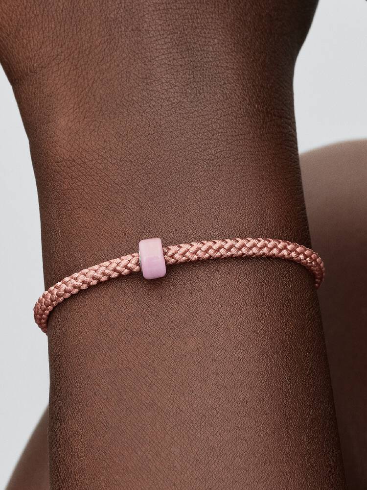 Mini Charm Murano Argento Rosa | Pandora
