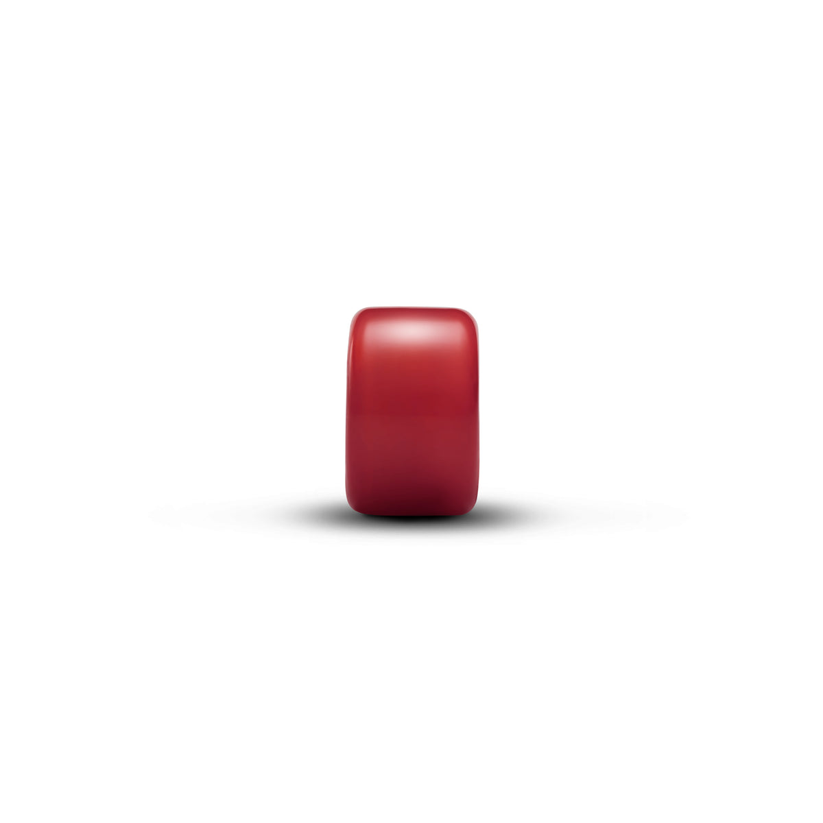 Mini Charm Murano Rouge Argent – vue 2