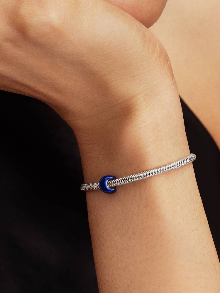 Mini ciondolo luna blu argento | Pandora