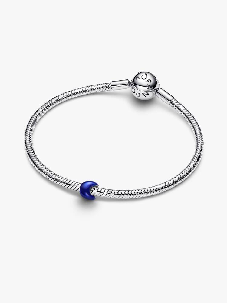 Mini ciondolo luna blu argento | Pandora