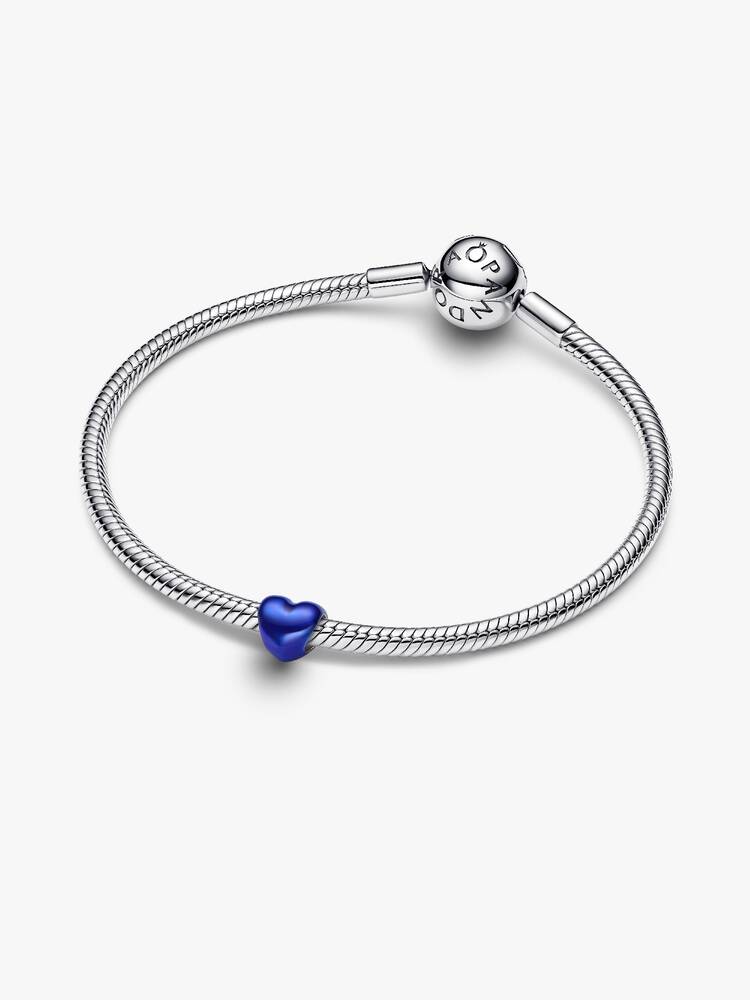 Mini ciondolo a forma di cuore blu argento | Pandora