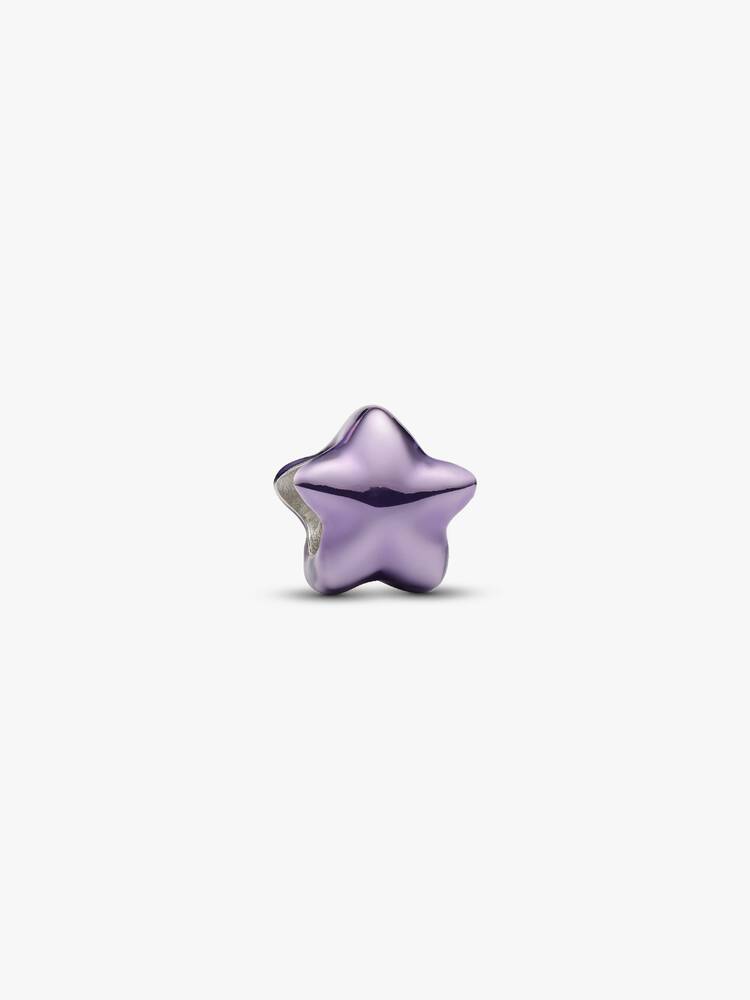 Mini Charm Étoile Violette Argent