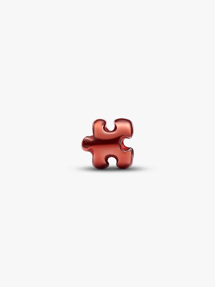 Mini ciondolo pezzo di puzzle arancione argento | Pandora