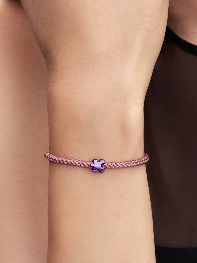 Mini ciondolo puzzle viola argento | Pandora