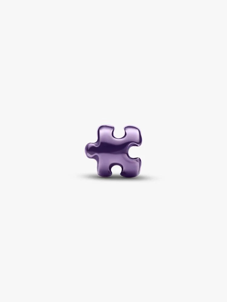 Mini ciondolo puzzle viola argento | Pandora