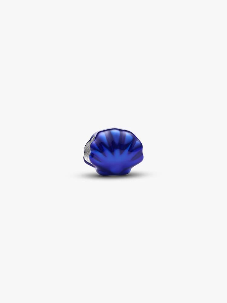 Mini Charm Coquillage Bleu Argent