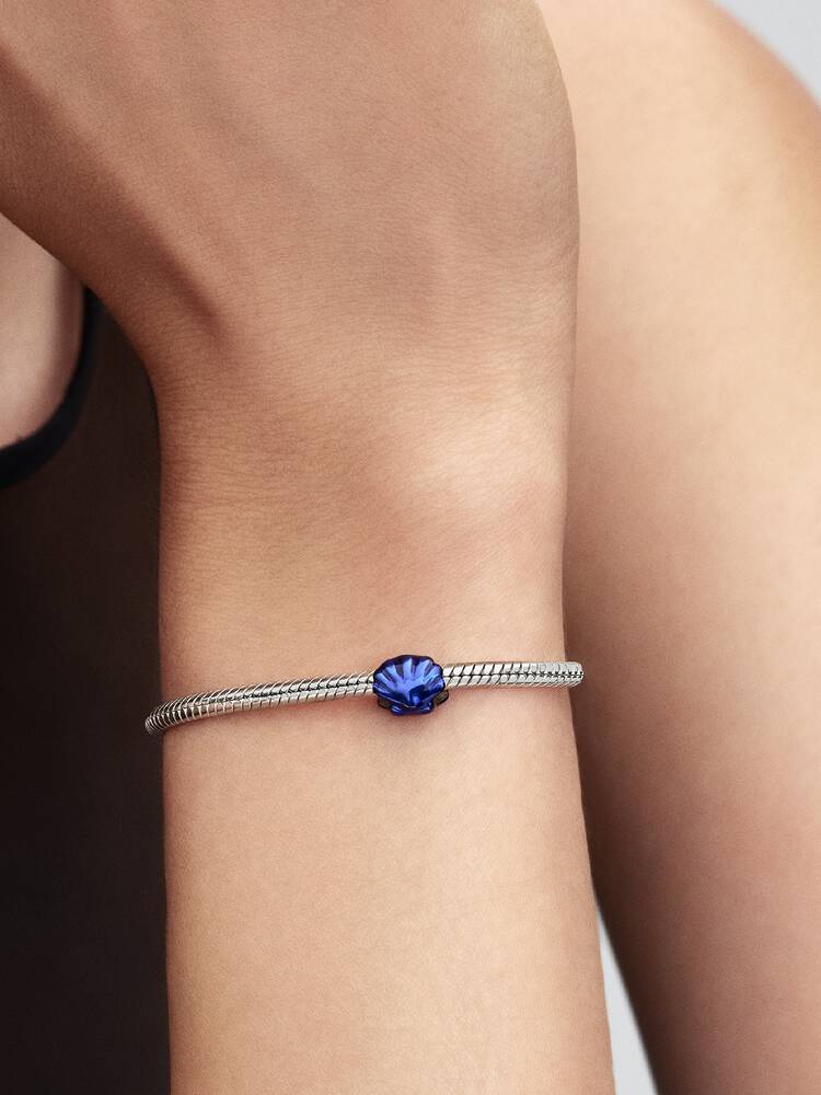 Mini ciondolo con conchiglia blu argento | Pandora