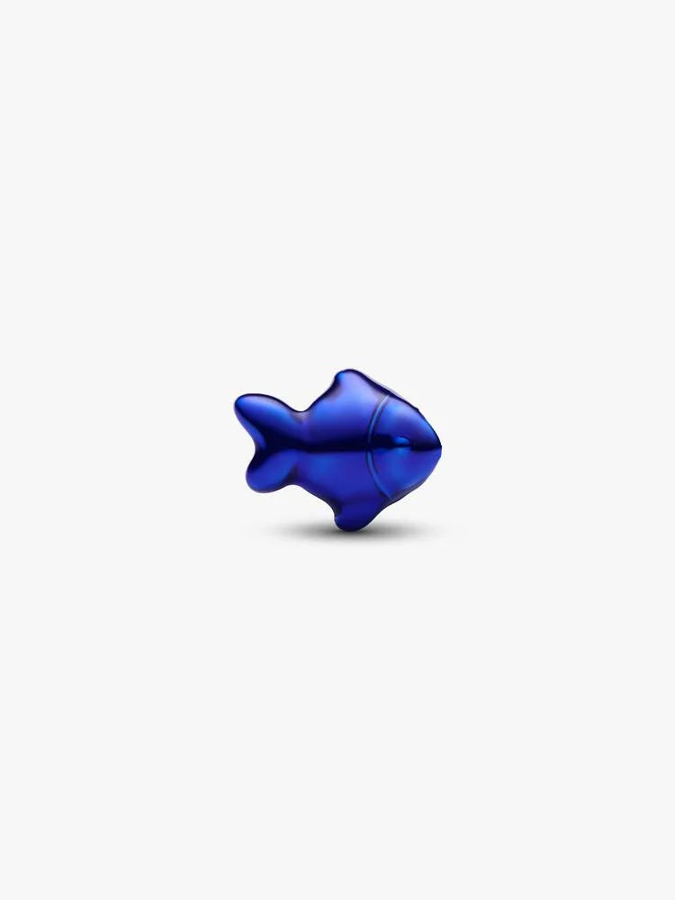 Mini ciondolo a forma di pesce azzurro in argento | Pandora