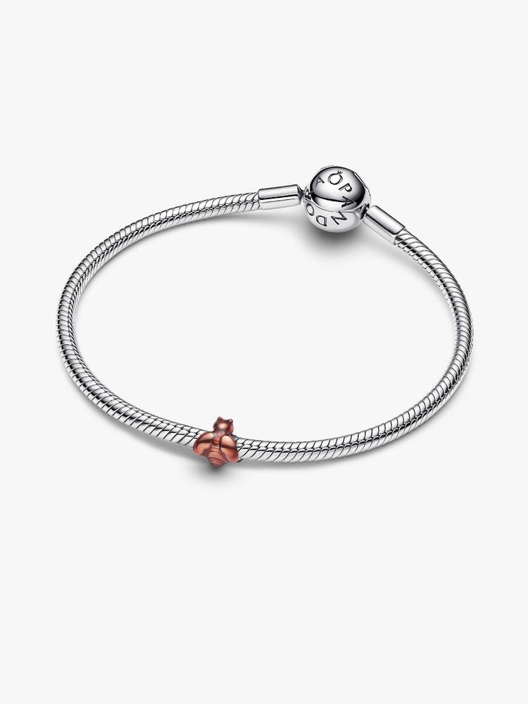 Mini ciondolo a forma di ape in argento arancione | Pandora