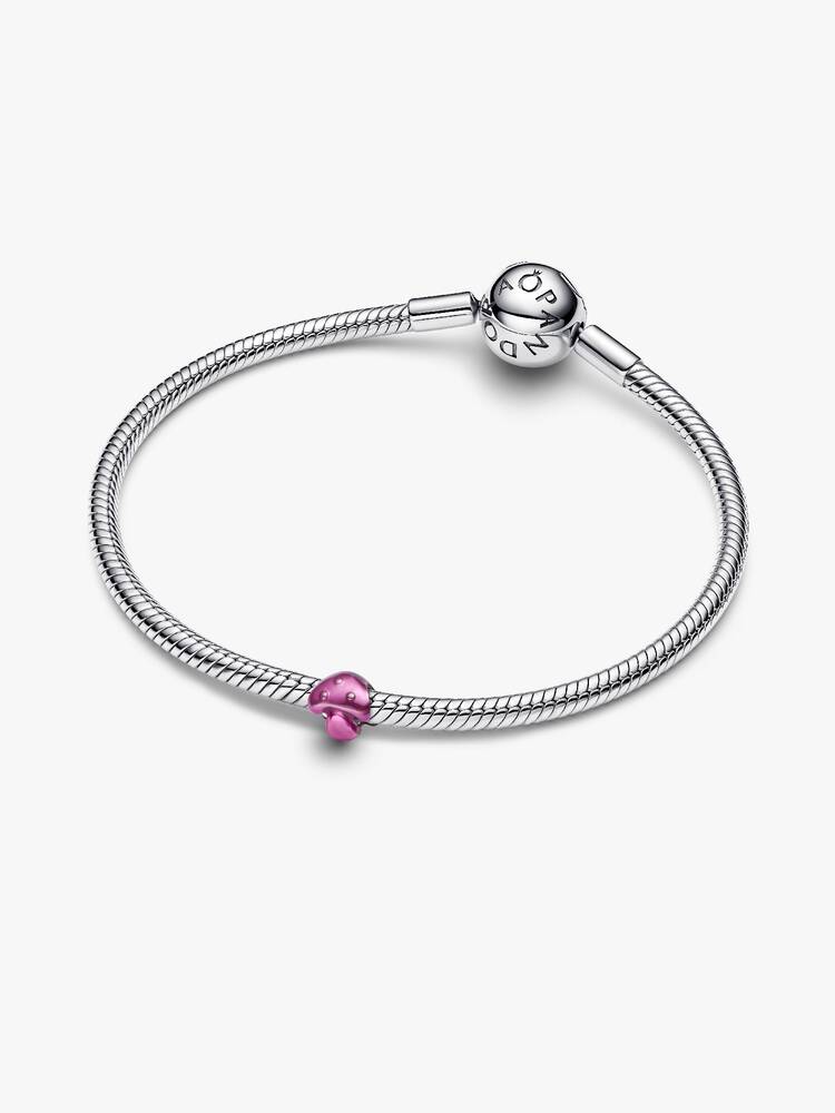 Mini-Silber-Rosa-Pilz-Anhänger – Ansicht 4