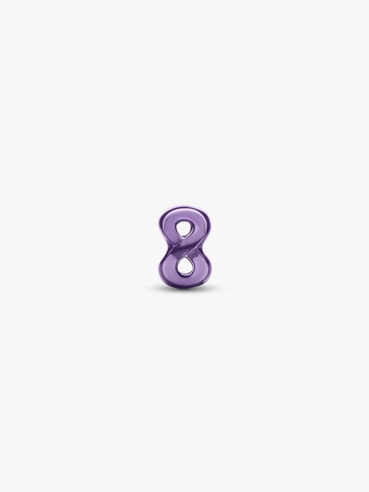 Mini Charm Symbol nekonečna Purple Silver | Pandora