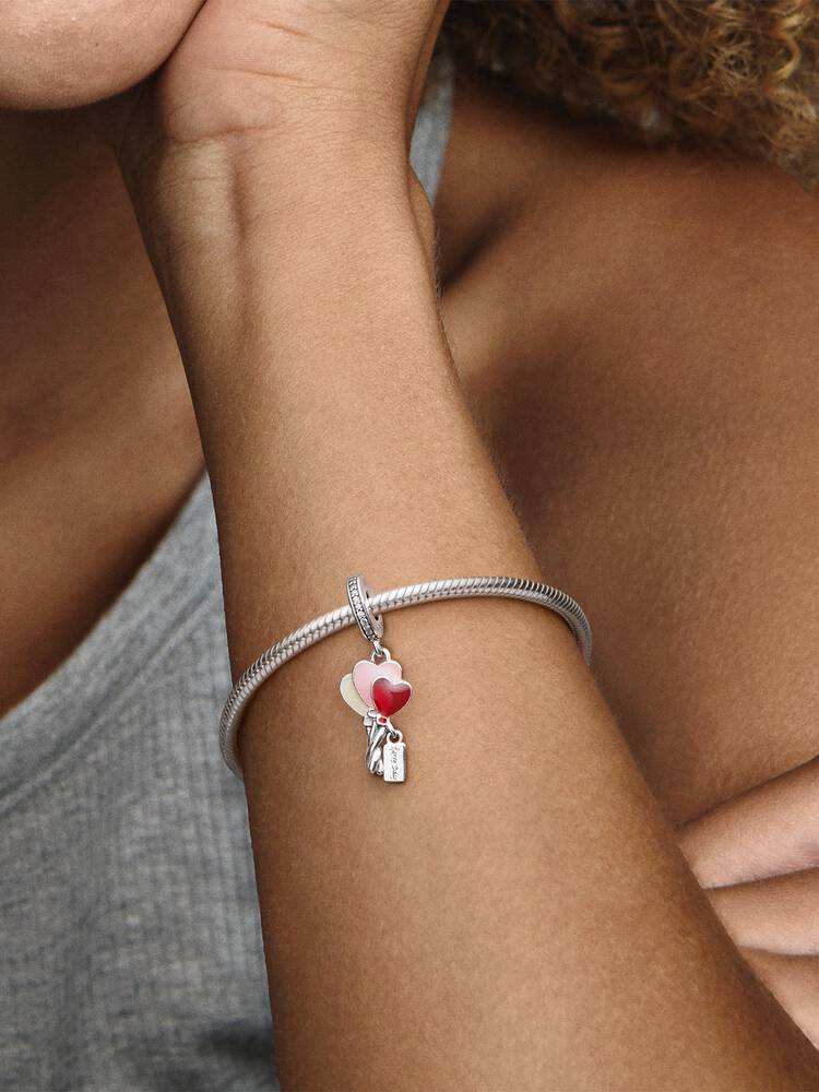 Happy Bday Heart Ballon Pendant Charm | Pandora