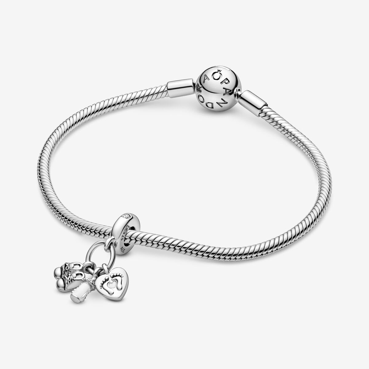 Celebration - Biberon & Baby Shoes - Silver - Charms - Pandora