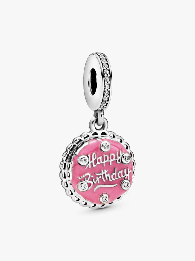 Charm Pandora - Pendant Gâteau d'Anniversaire Rose | 798888C01