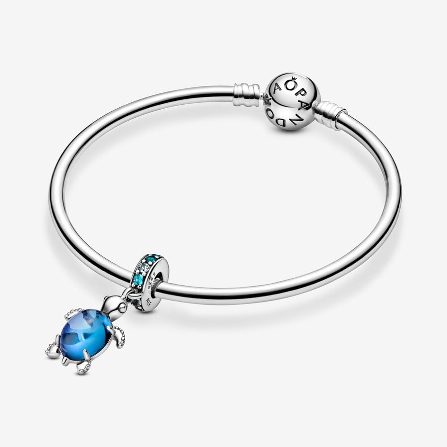 Animals - Blue Turtle - Silver - Charms - Pandora