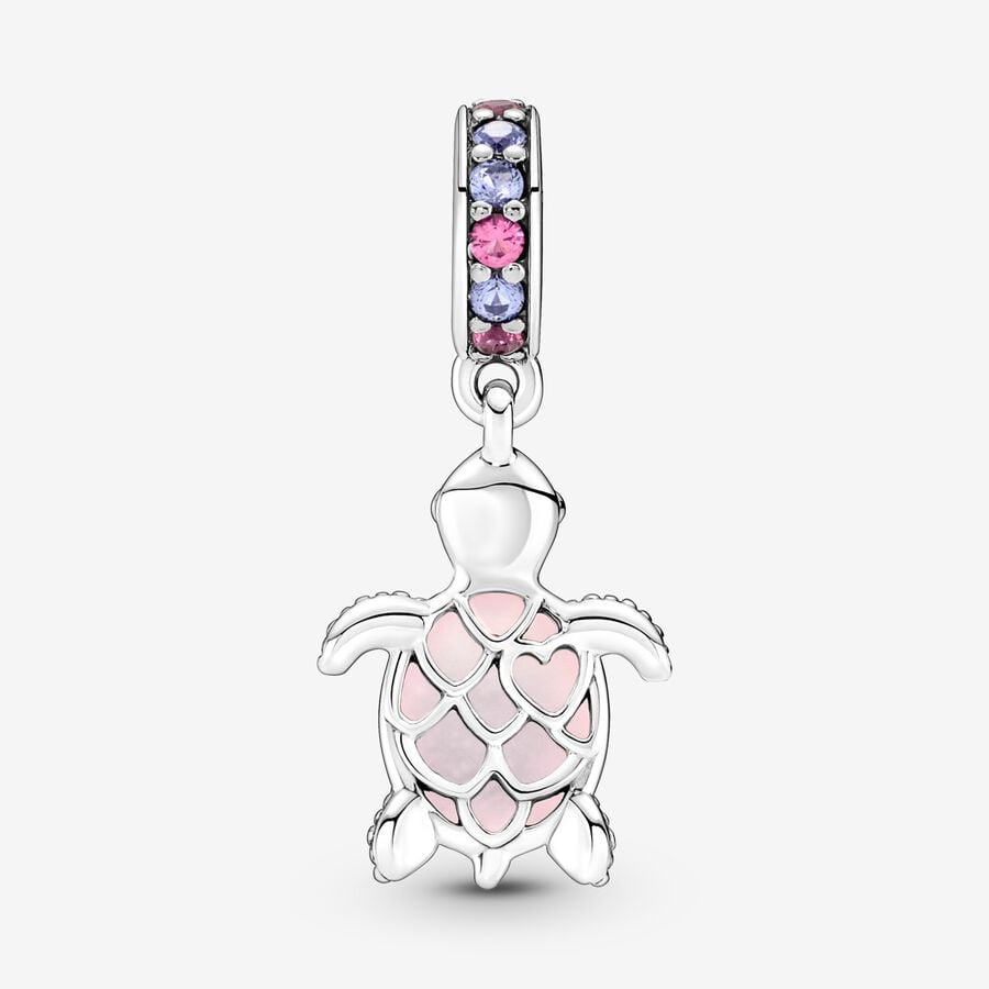 Animaux - Tortue Rose - Argent - Charms - Pandora