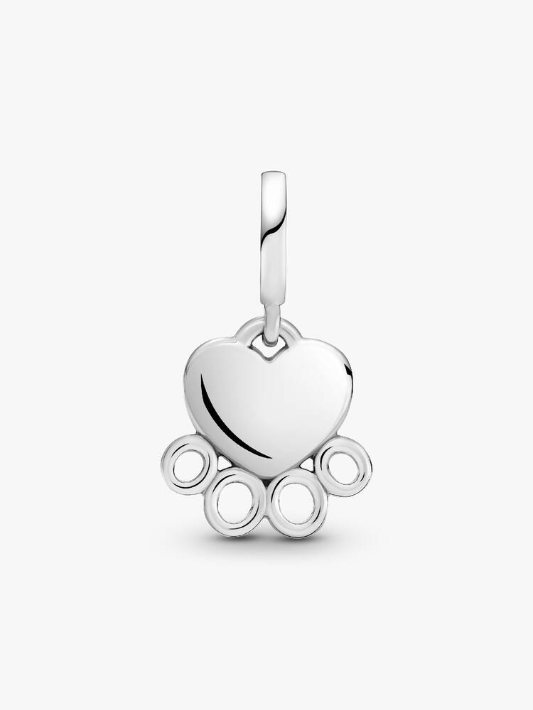 Pandora Charm - Přívěsek s potiskem srdce a tlapky | 799360C00