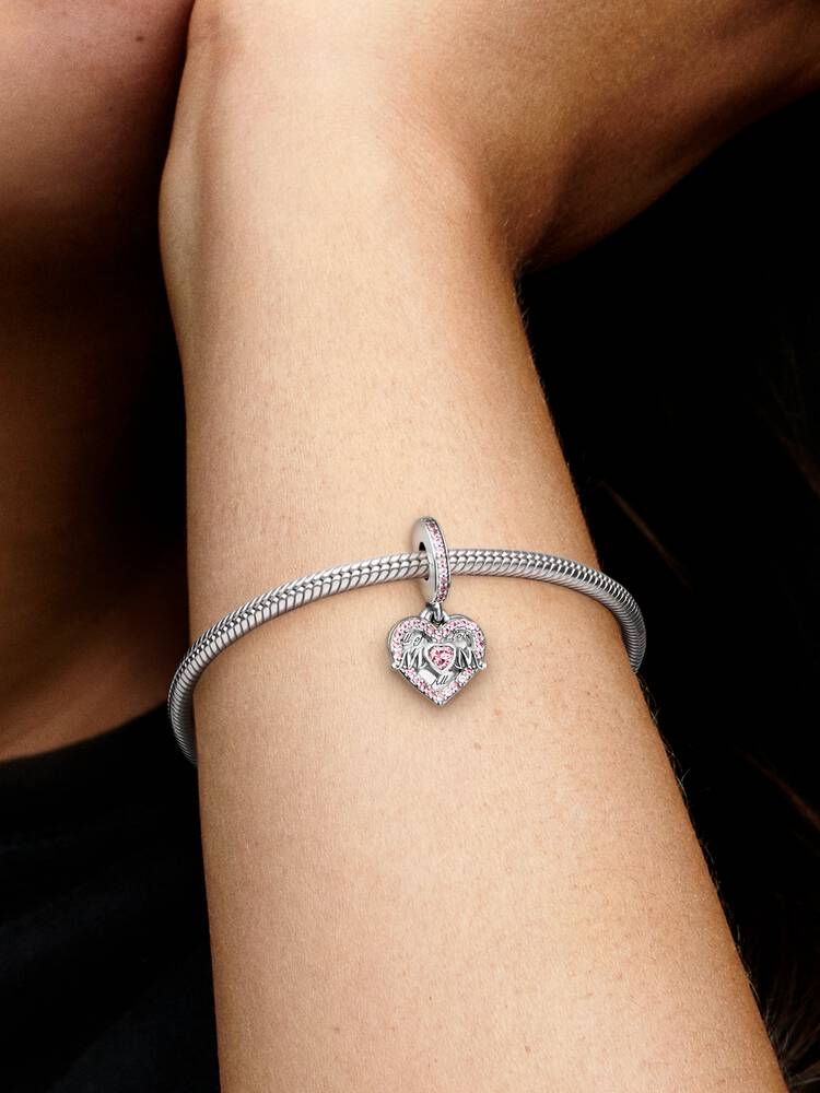 Herz- und Mama-Anhänger-Charm | Pandora