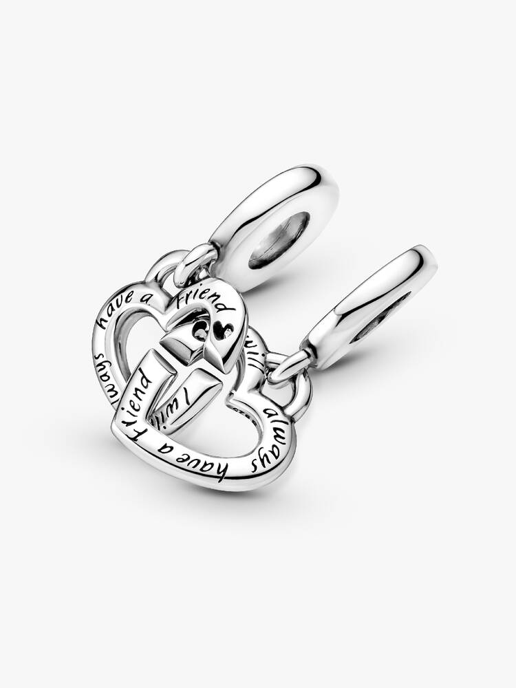 Charm Pendentif Séparable Cœurs de Sœurs Entrelacés – vue 3
