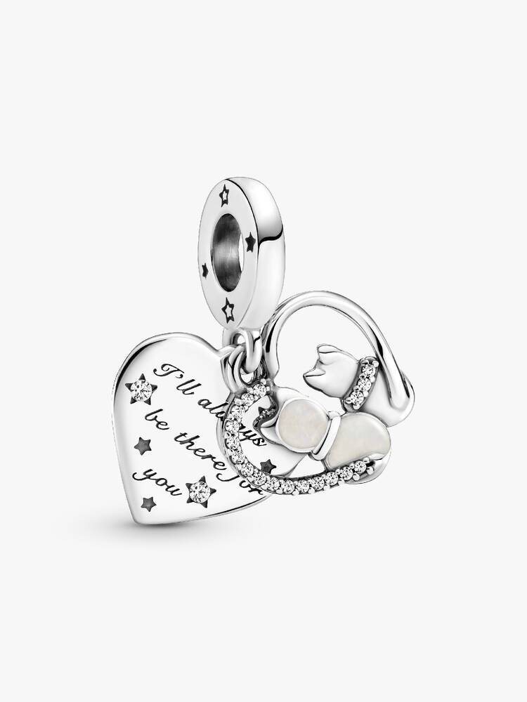 Cats & Hearts Pendant Charm | Pandora