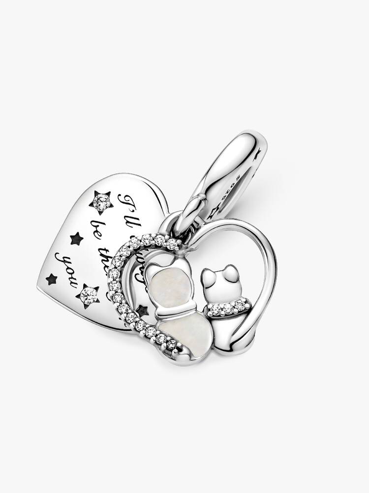 Cats & Hearts Pendant Charm | Pandora