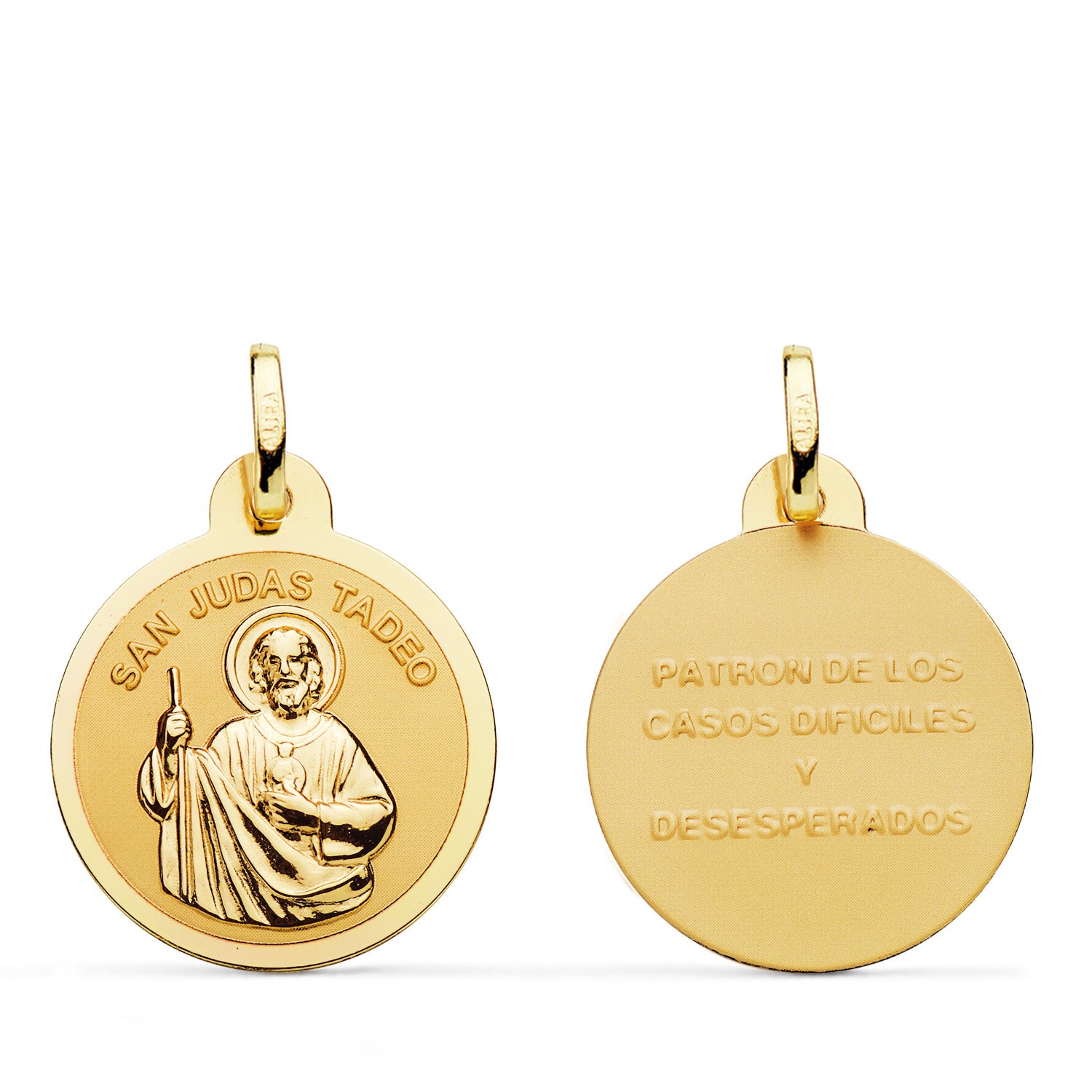 18K Médaille Saint Jude Thaddeus 20 mm