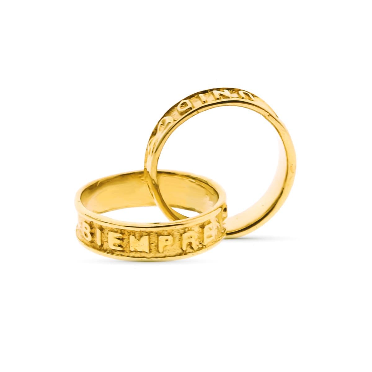 18K Gulguld Vedhæng Ringe Diameter 10 mm