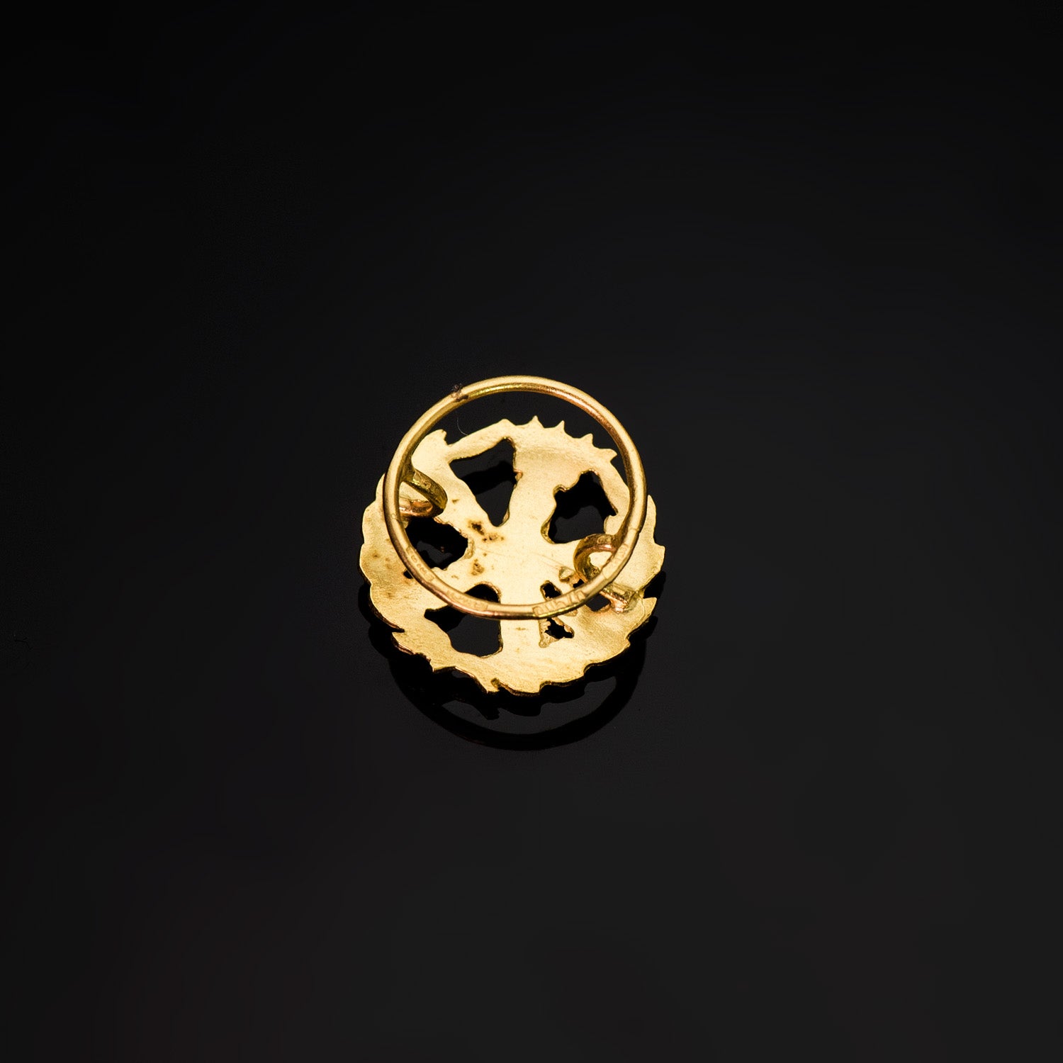 Aeronautical (aerospace) Engineer Badge 18K gult gull 15 X 15 mm