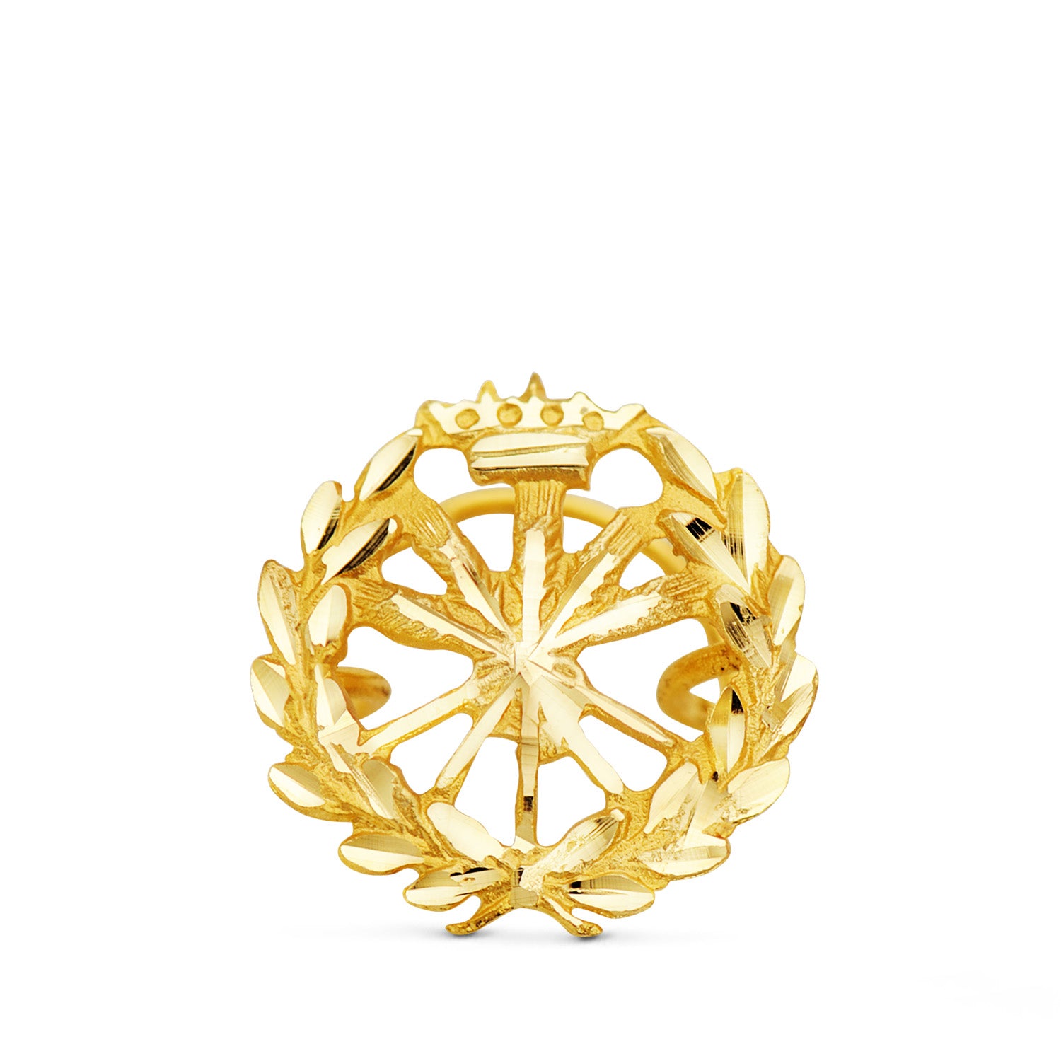 Badge Dingénieur Agronomiste Or Jaune 18K 15 X 15 mm