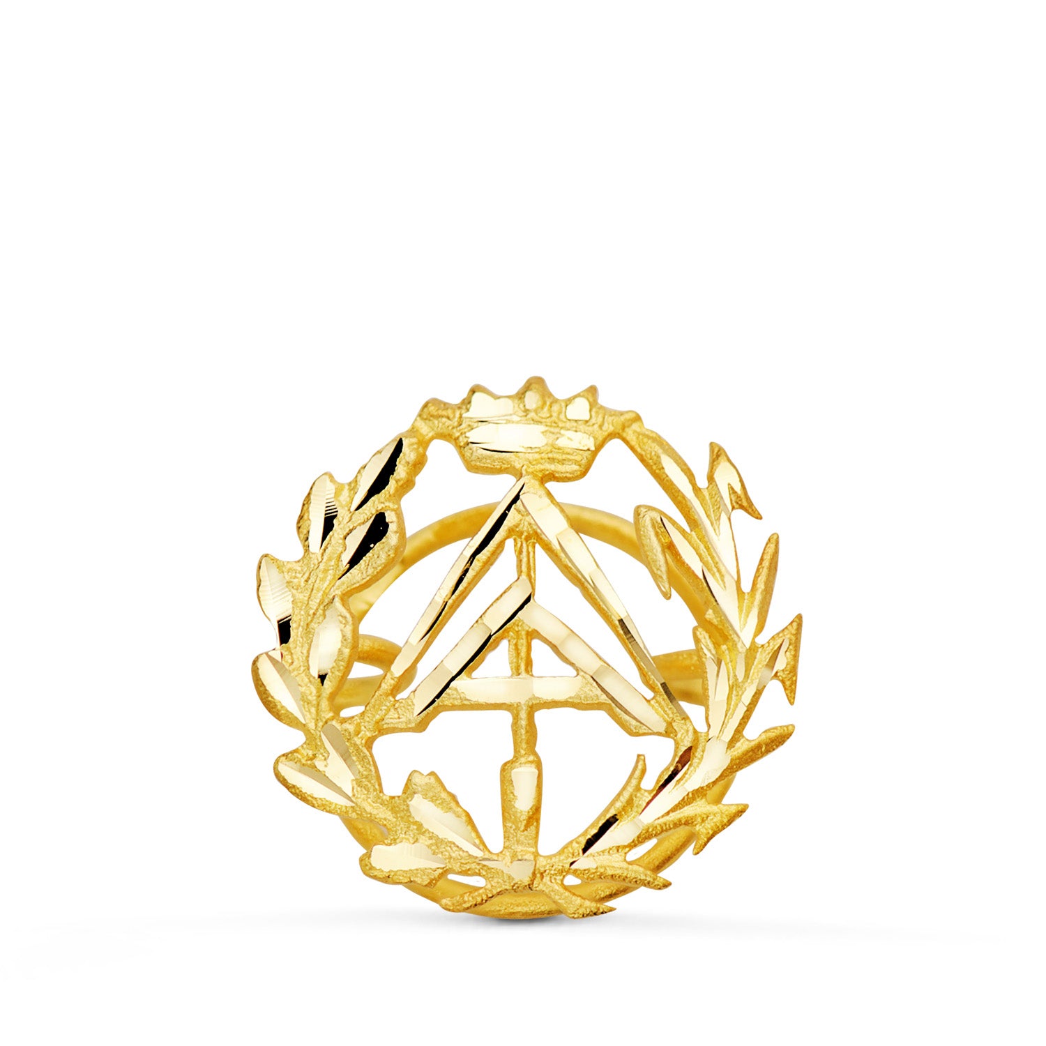 18K geelgouden badgeoverzicht (Technische architect) 16 x 15 mm