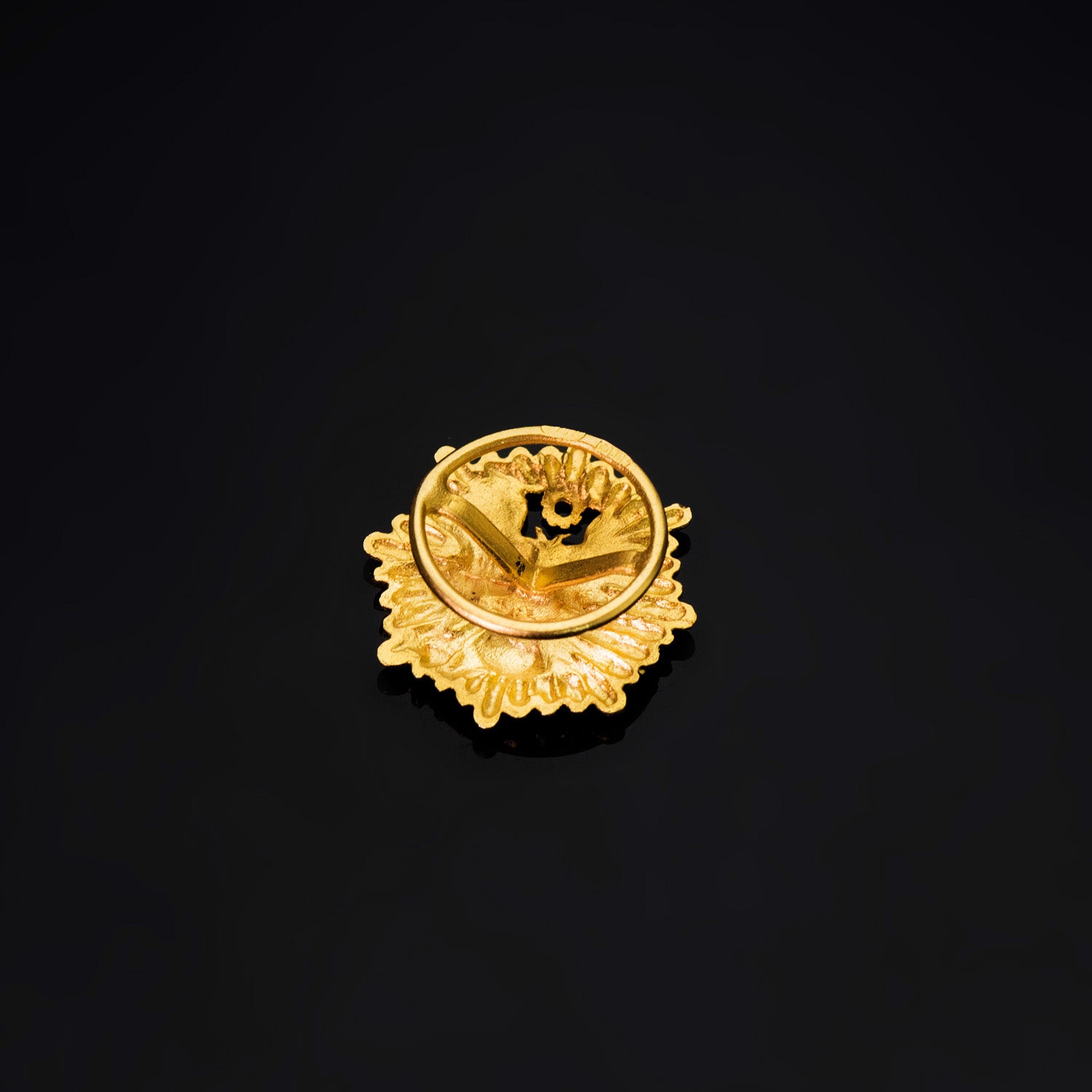 Badge de Conseiller Fiscal Or Jaune 18K 17 X 16 mm