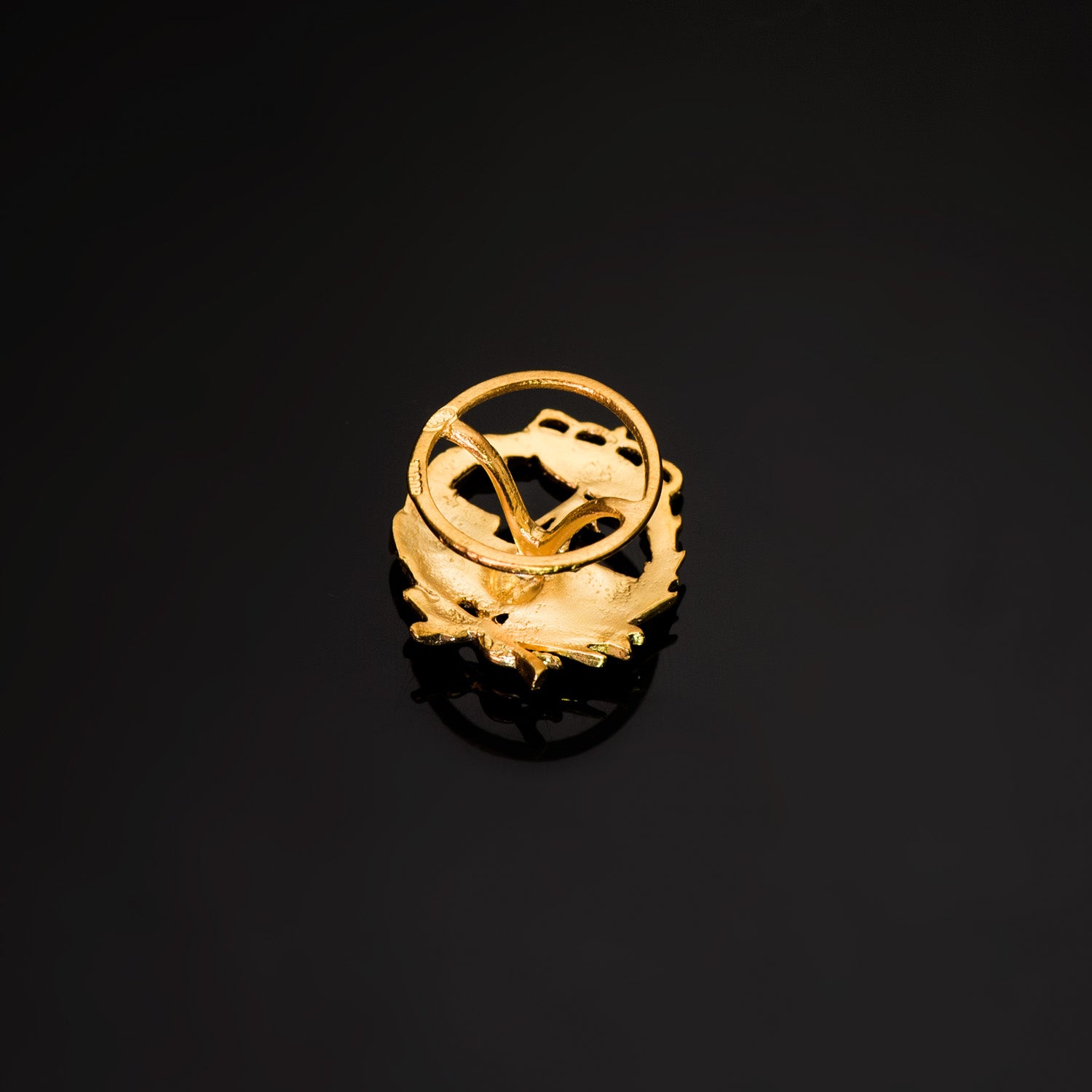 Sjøingeniørmerket 18K gult gull 17 X 14 mm